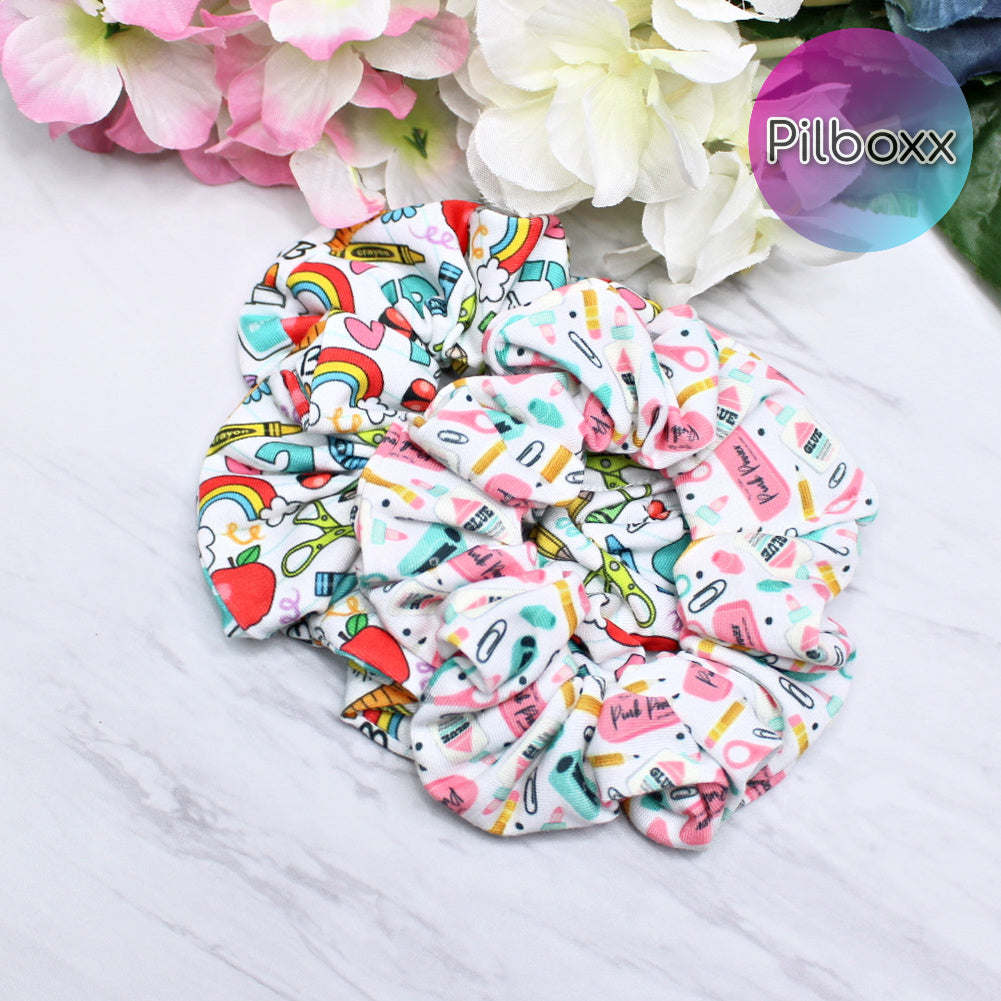 School Teacher Scrunchie Set of 2 or Singles