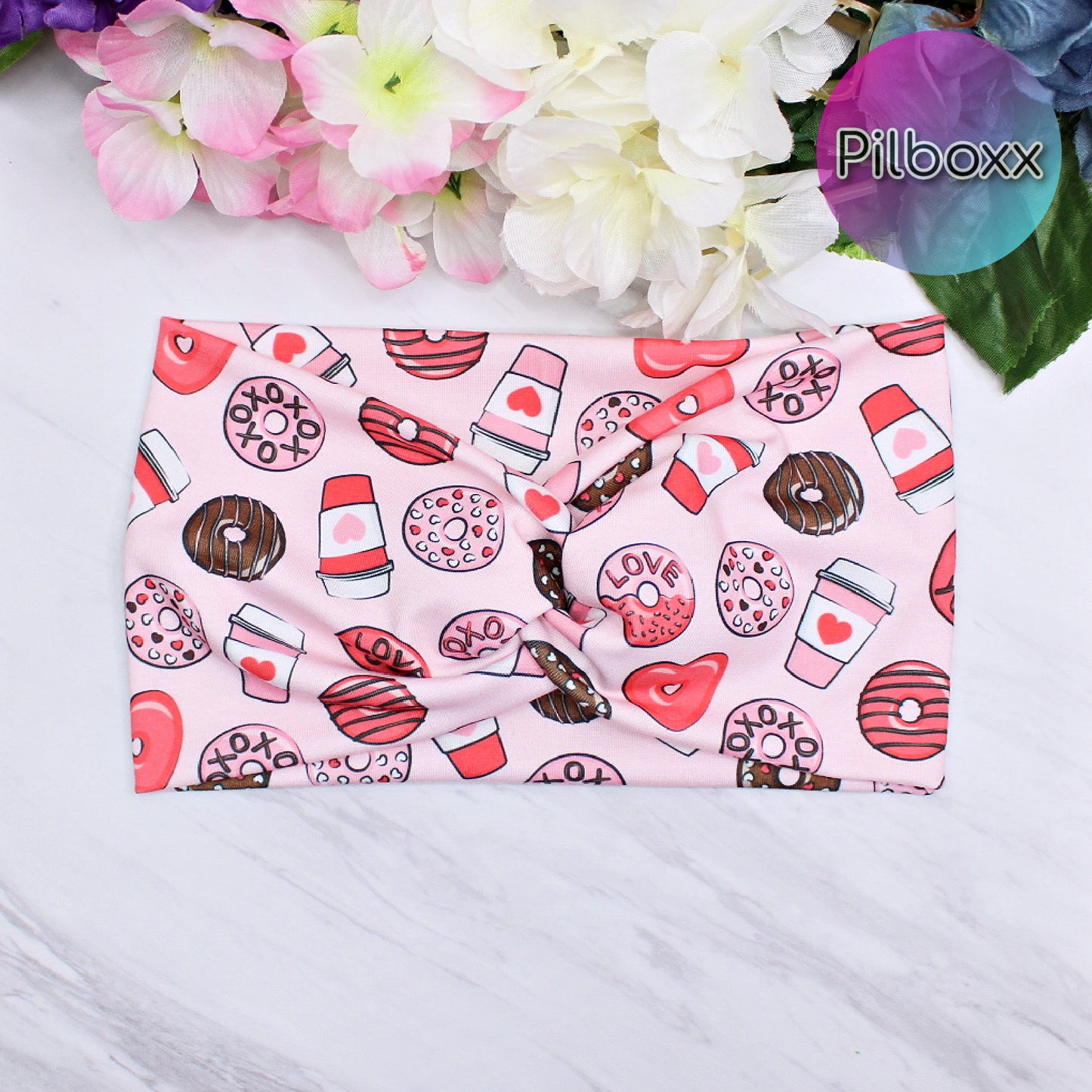 Pink Valentine's Day Donut Headband