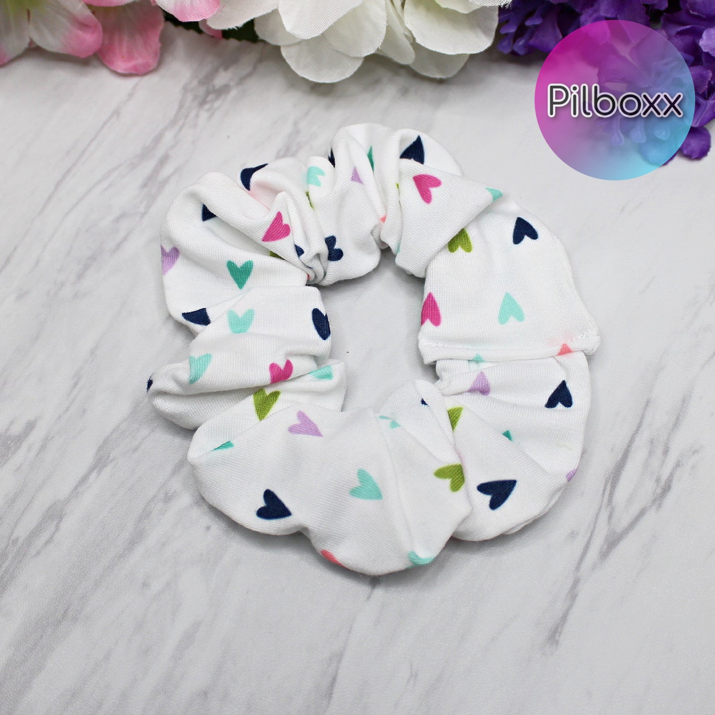 Confetti Heart Scrunchie Set or Singles