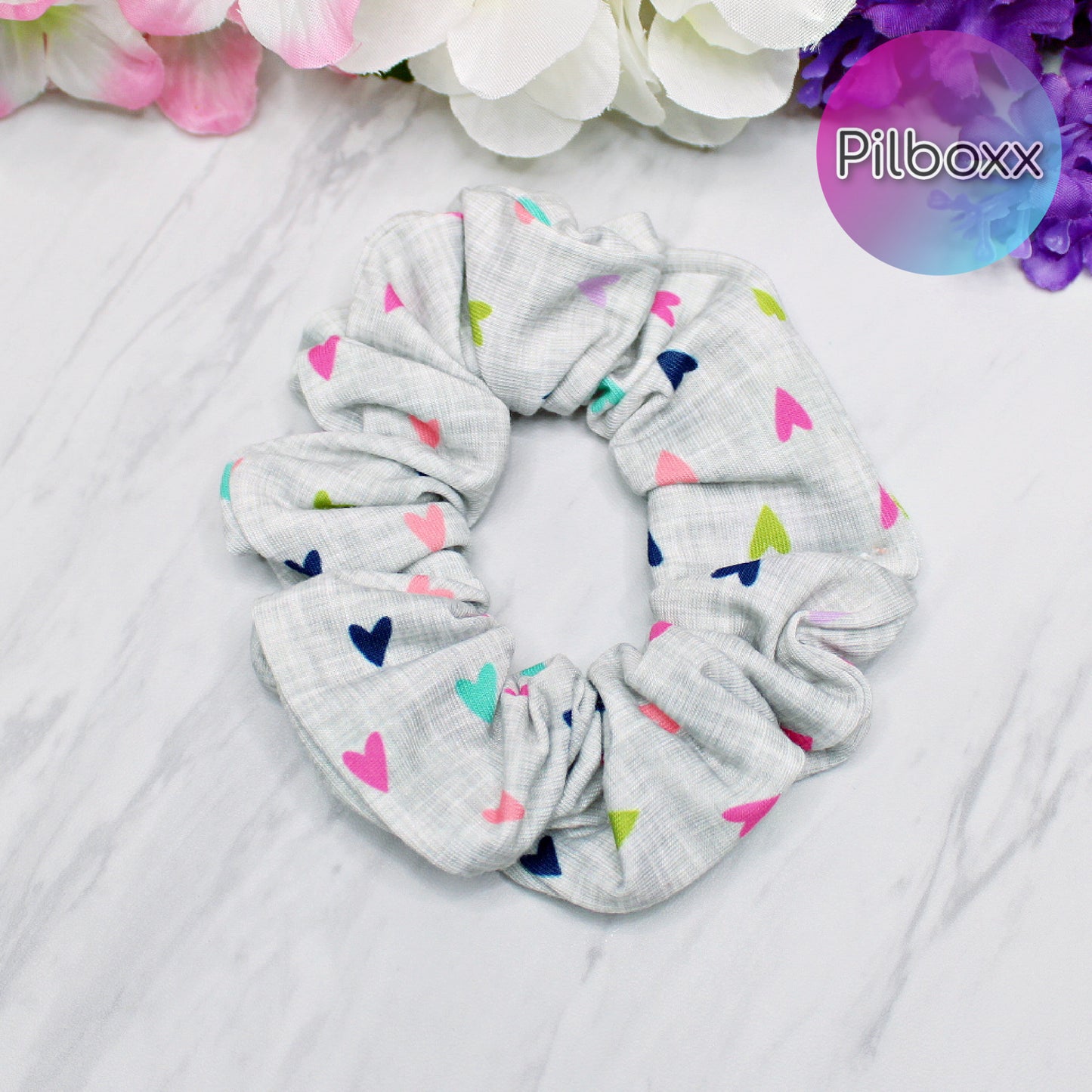 Confetti Heart Scrunchie Set or Singles