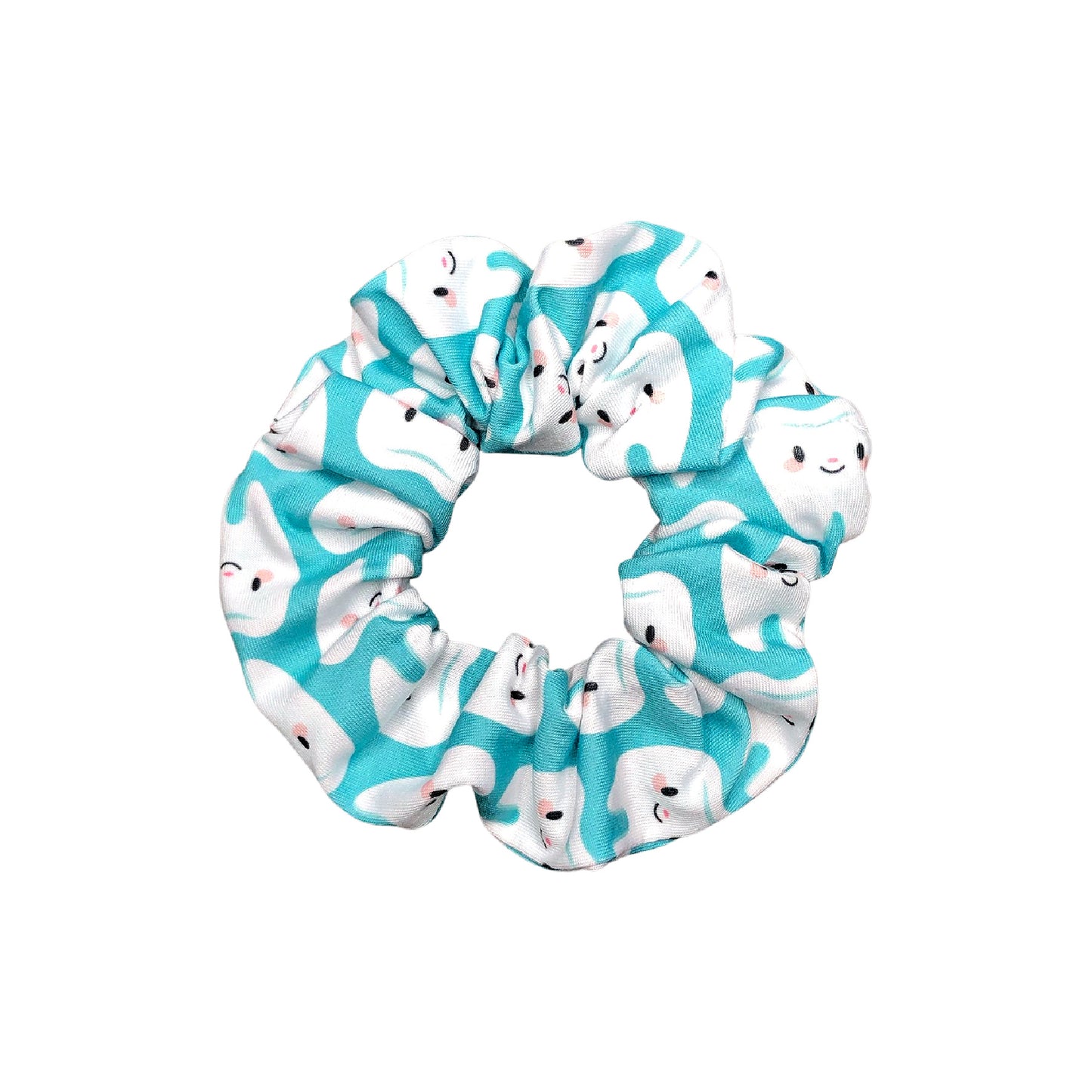 Teal Molar Teeth Scrunchie