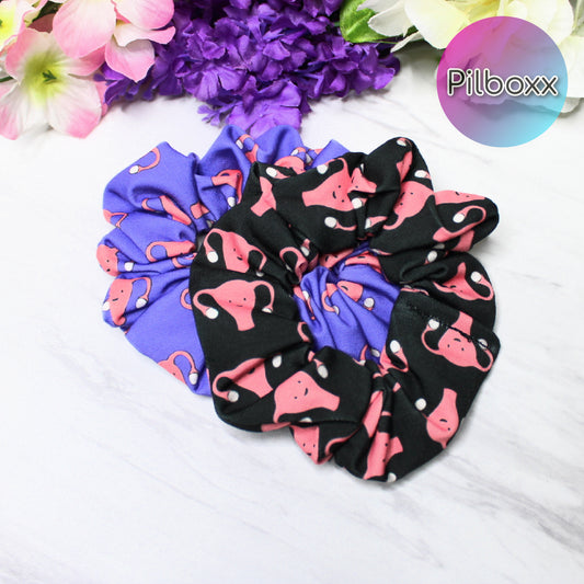 Kawaii Uterus OBGYN Scrunchie