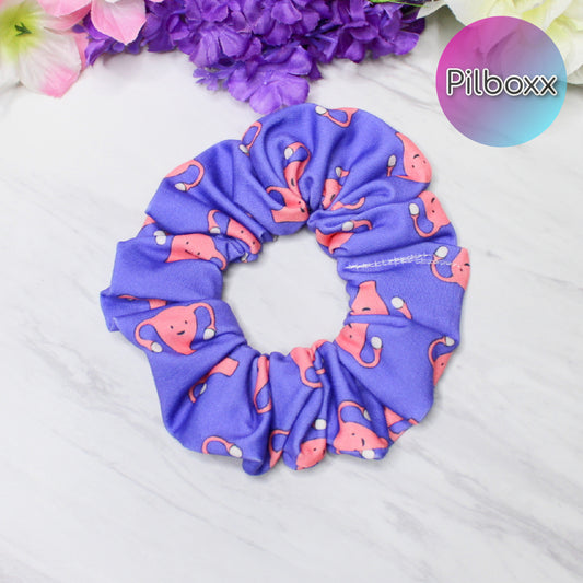 Kawaii Uterus OBGYN Scrunchie
