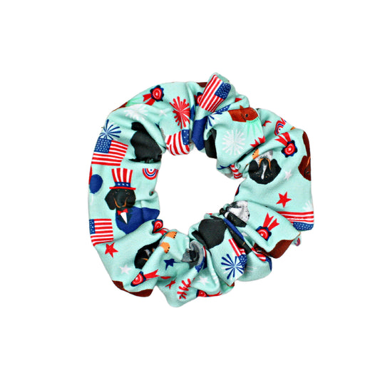 Patriotic Dachshunds Scrunchie