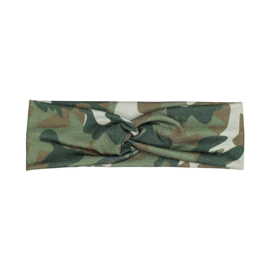 Green Camo Fabric Headband
