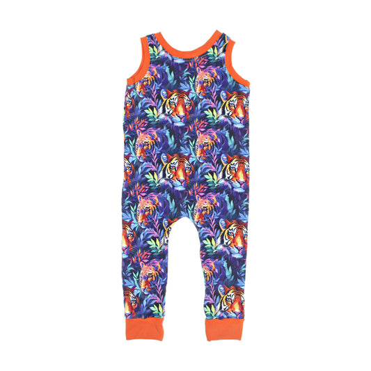 9m Jungle Baby Tiger Romper, Ready to Ship