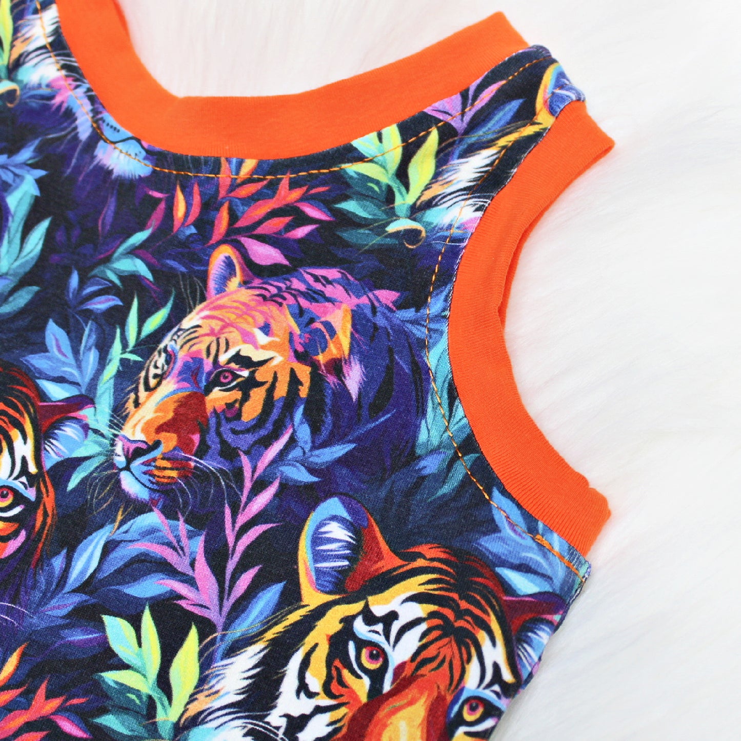 9m Jungle Baby Tiger Romper, Ready to Ship