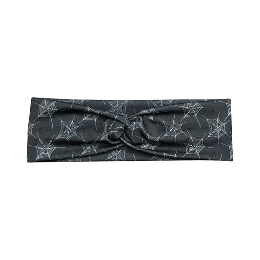 Black Spiderweb Halloween Headband