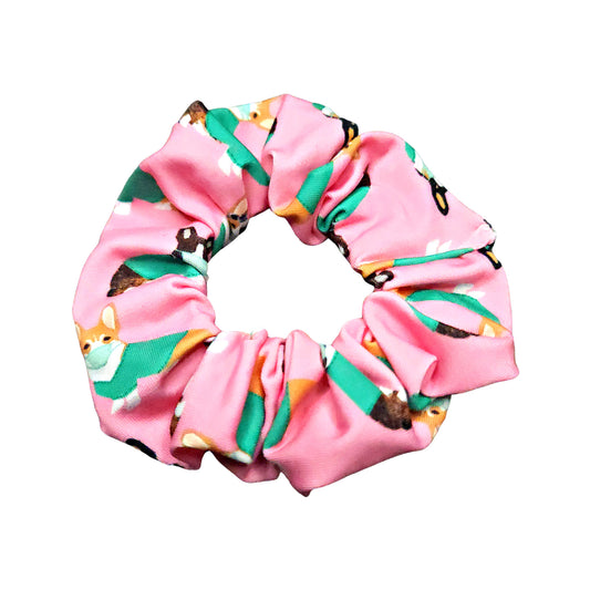 Corgi Dogs in Scrubs Hair Ties for Women