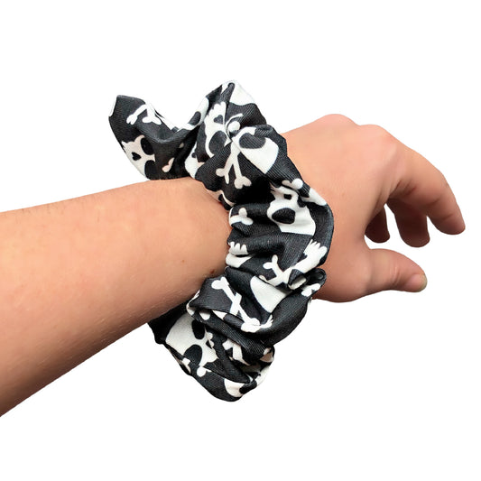 Skulls and Crossbones Scrunchie