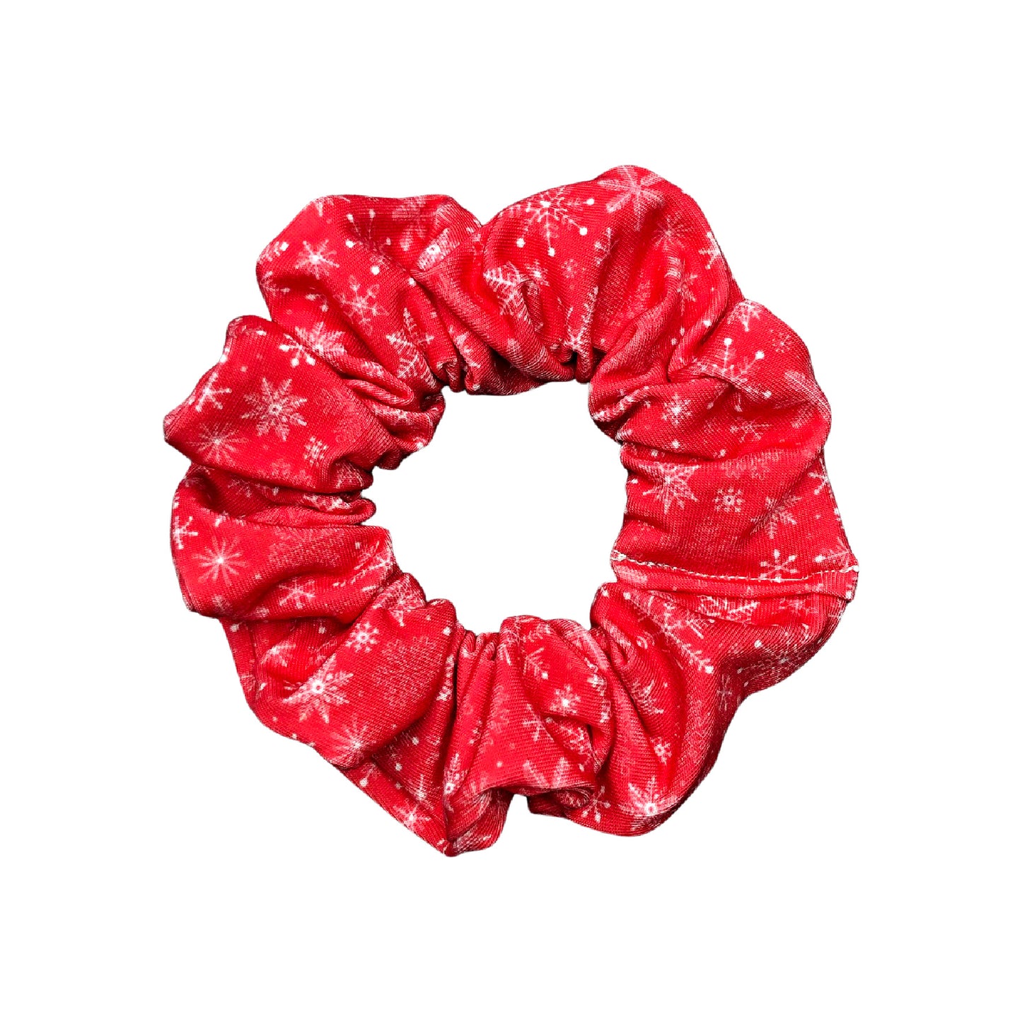 Red Snowflake Scrunchie