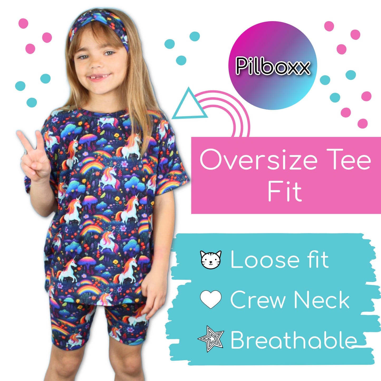 Cartoon Monster Oversized Tee