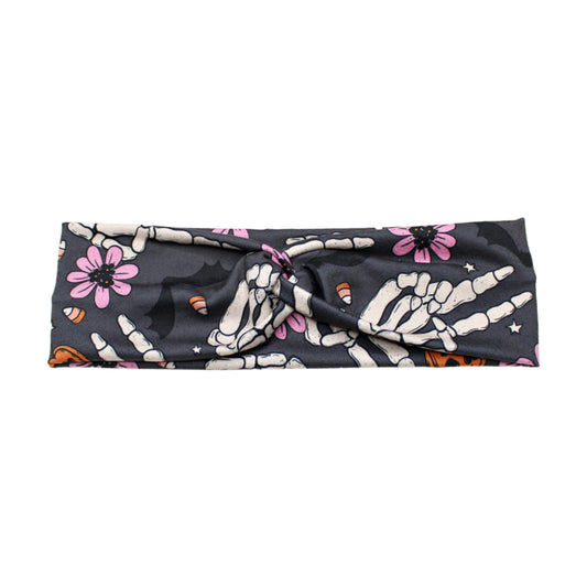 Skeleton Peace Halloween Headband