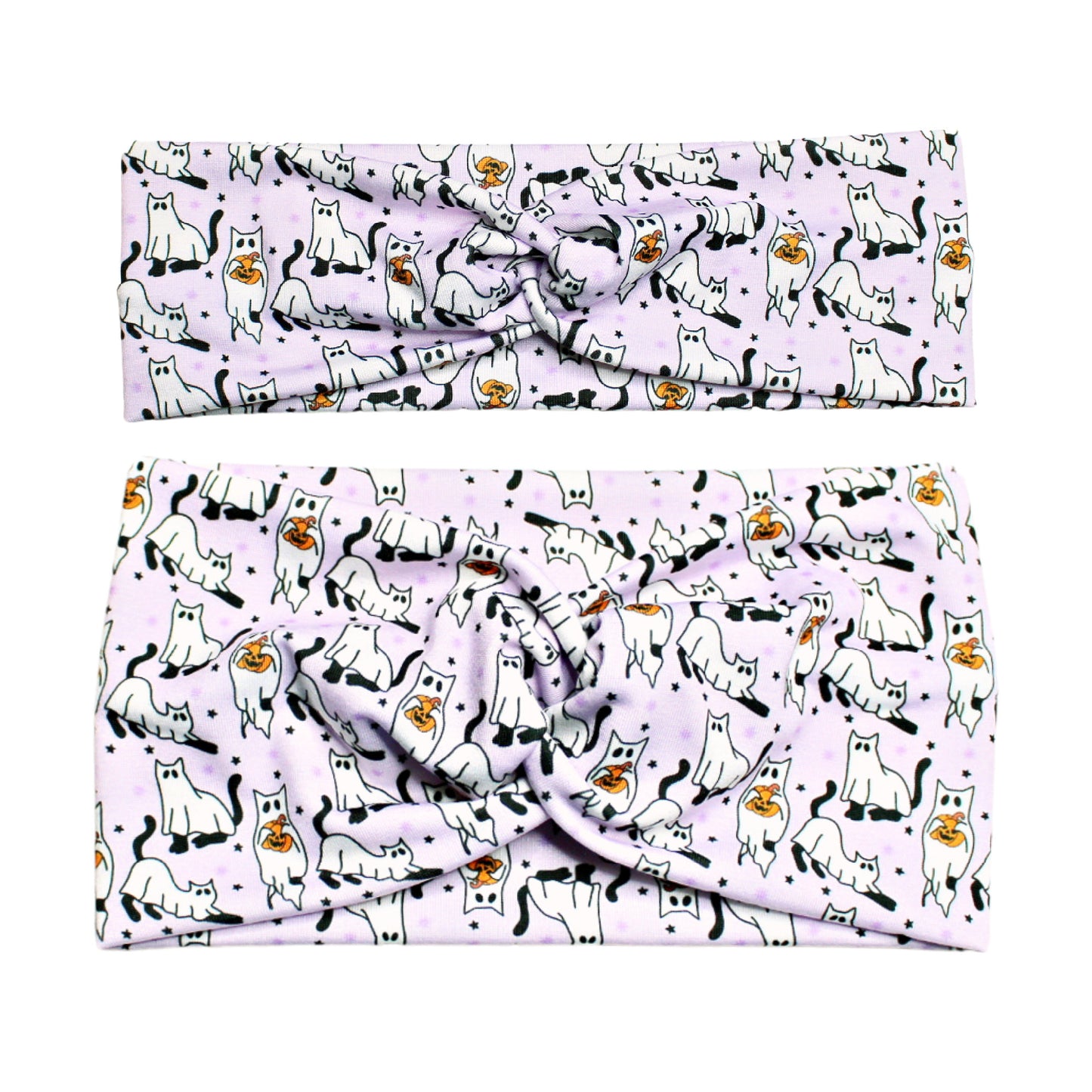 Purple Ghost Cat Headband