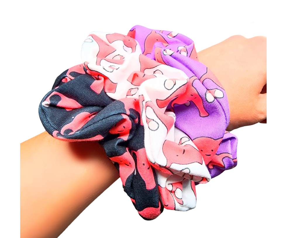 Kawaii Uterus OBGYN Scrunchie