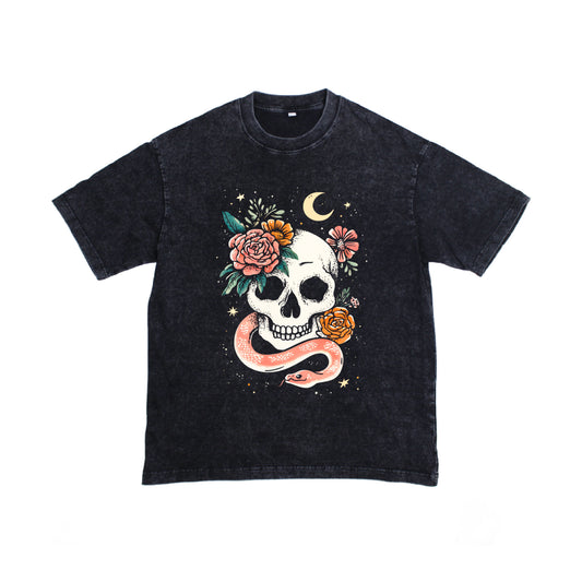 Oversized Snake and Skull Tee, Adult, Made to Order