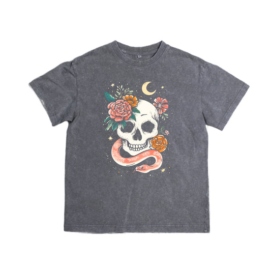 Oversized Snake and Skull Tee, Adult, Made to Order