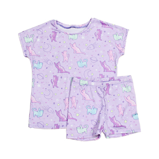 Space Cat Pajama Set, Ready to Ship