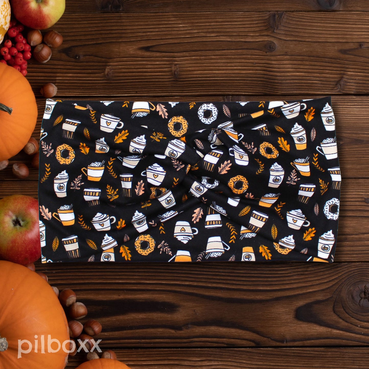 Wide Fall Coffee Headband