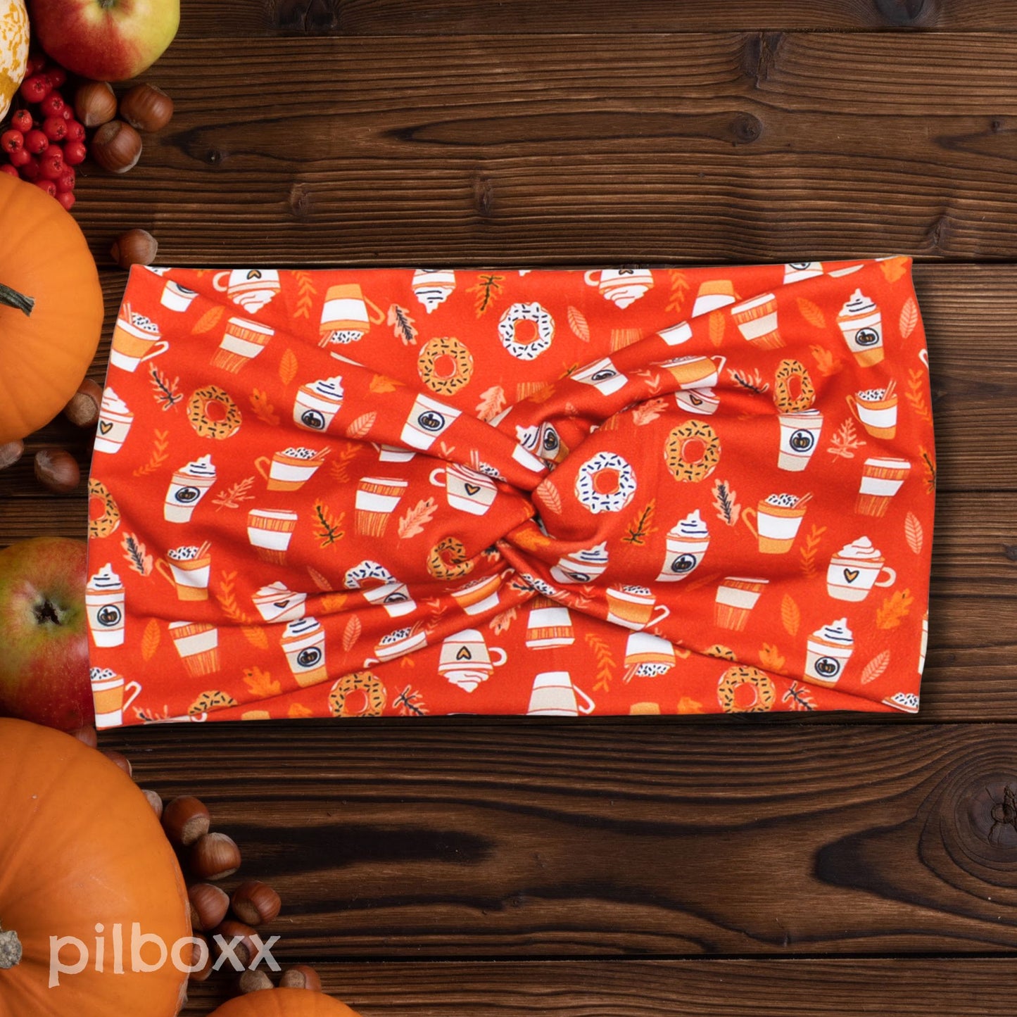 Wide Fall Coffee Headband