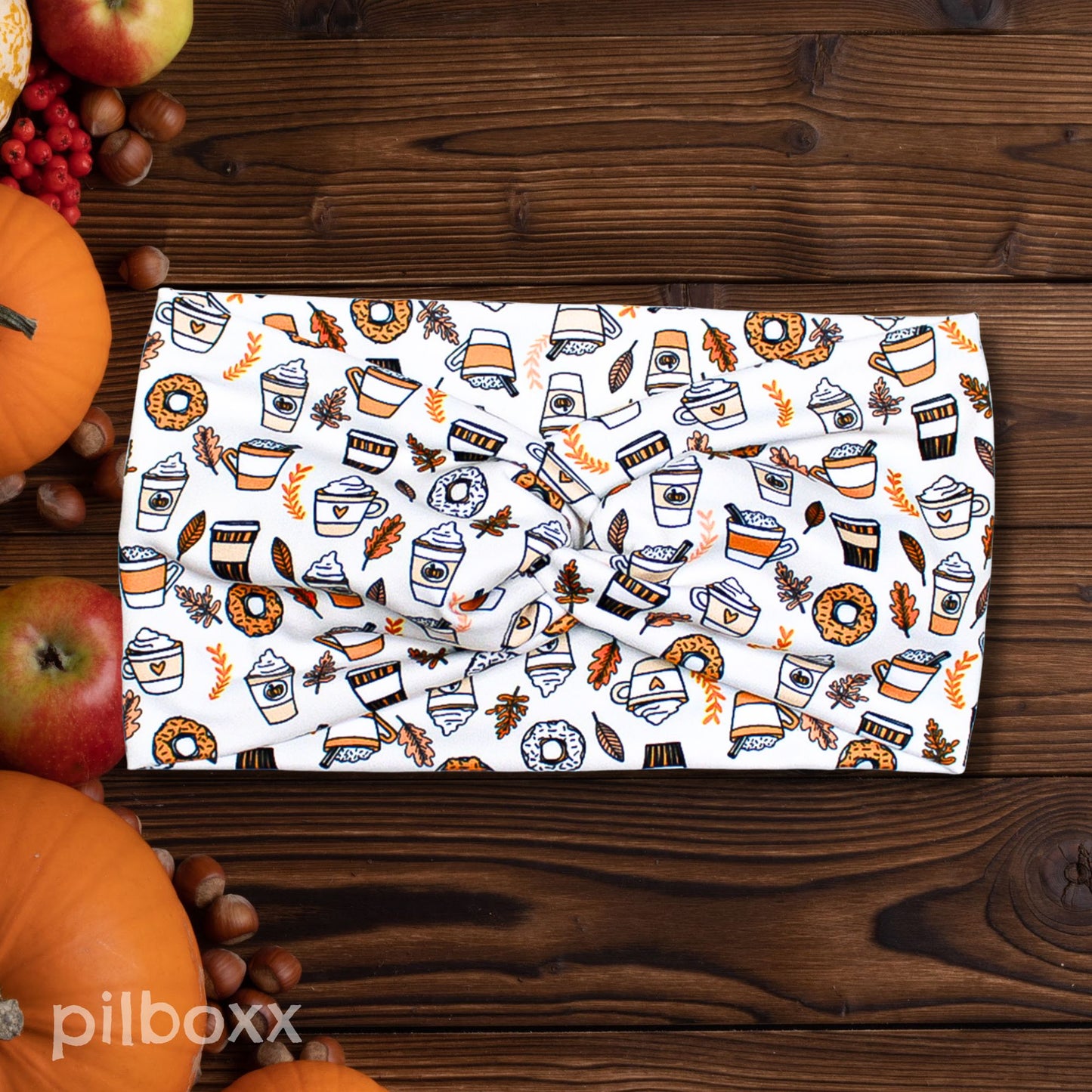 Wide Fall Coffee Headband