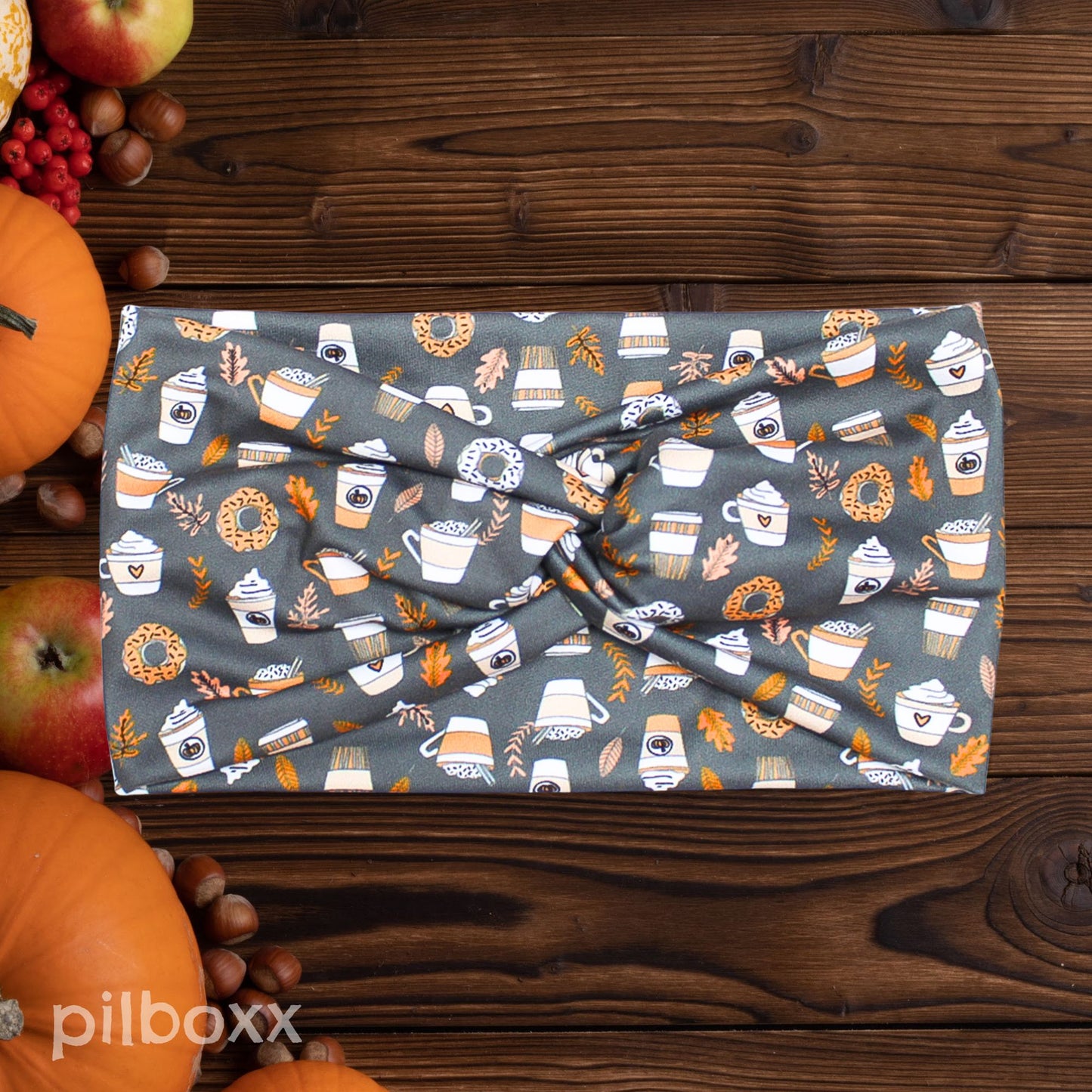 Wide Fall Coffee Headband