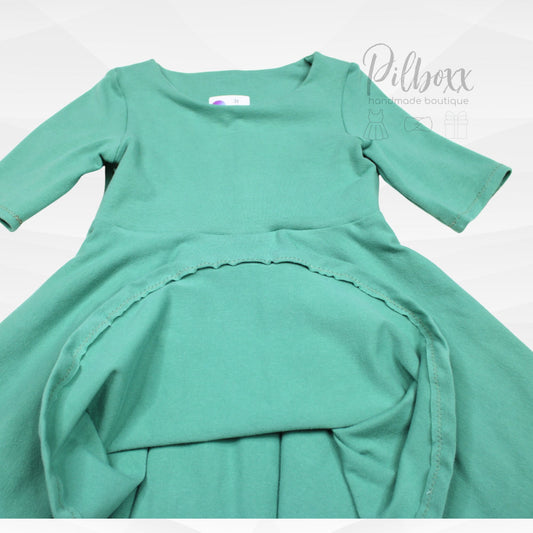 Solid Color Cotton Dress for Girls, Handmade to order, TAT 1-2 weeks