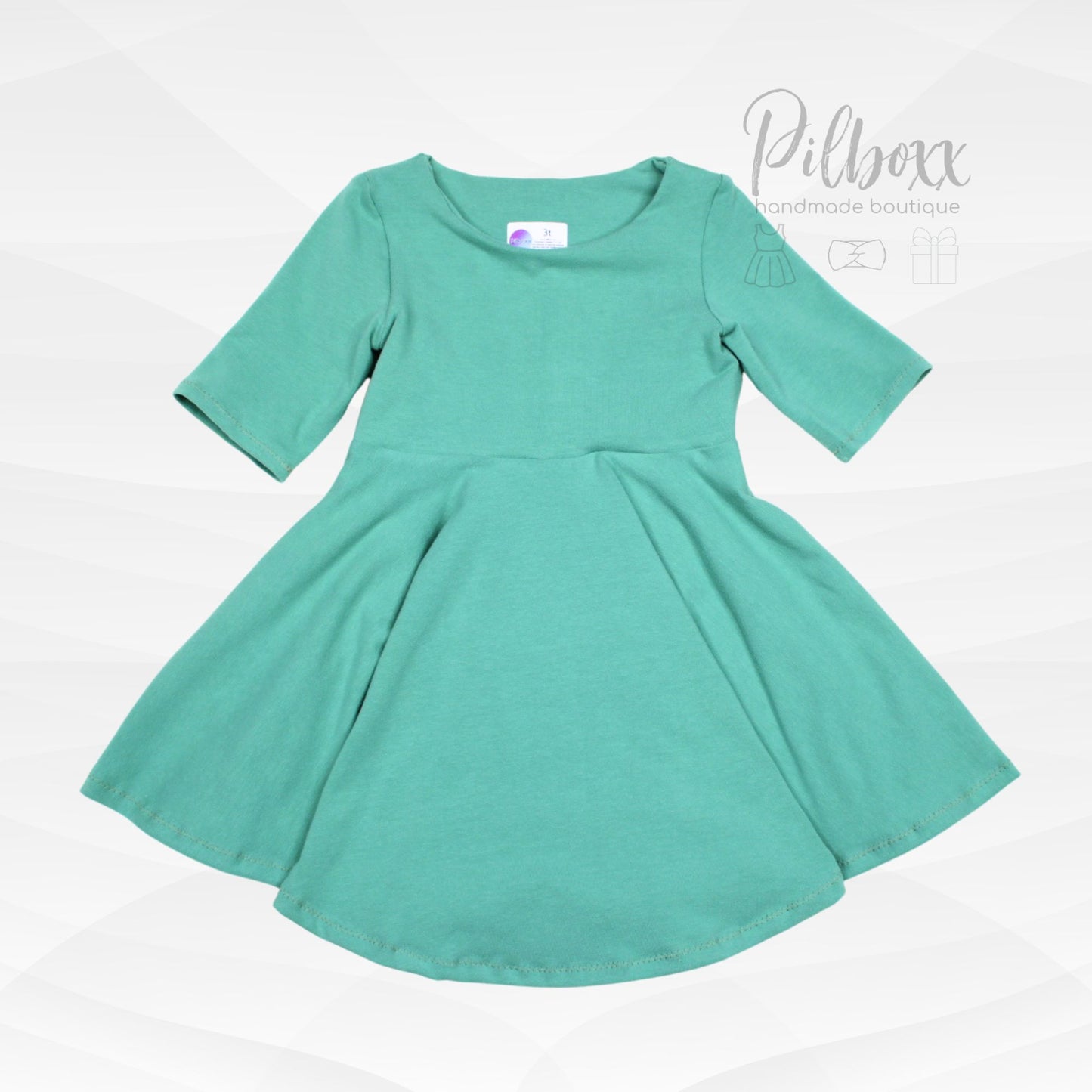 Solid Color Cotton Dress for Girls, Handmade to order, TAT 1-2 weeks