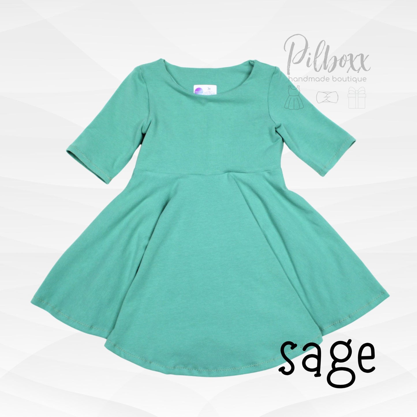 Solid Color Cotton Dress for Girls, Handmade to order, TAT 1-2 weeks