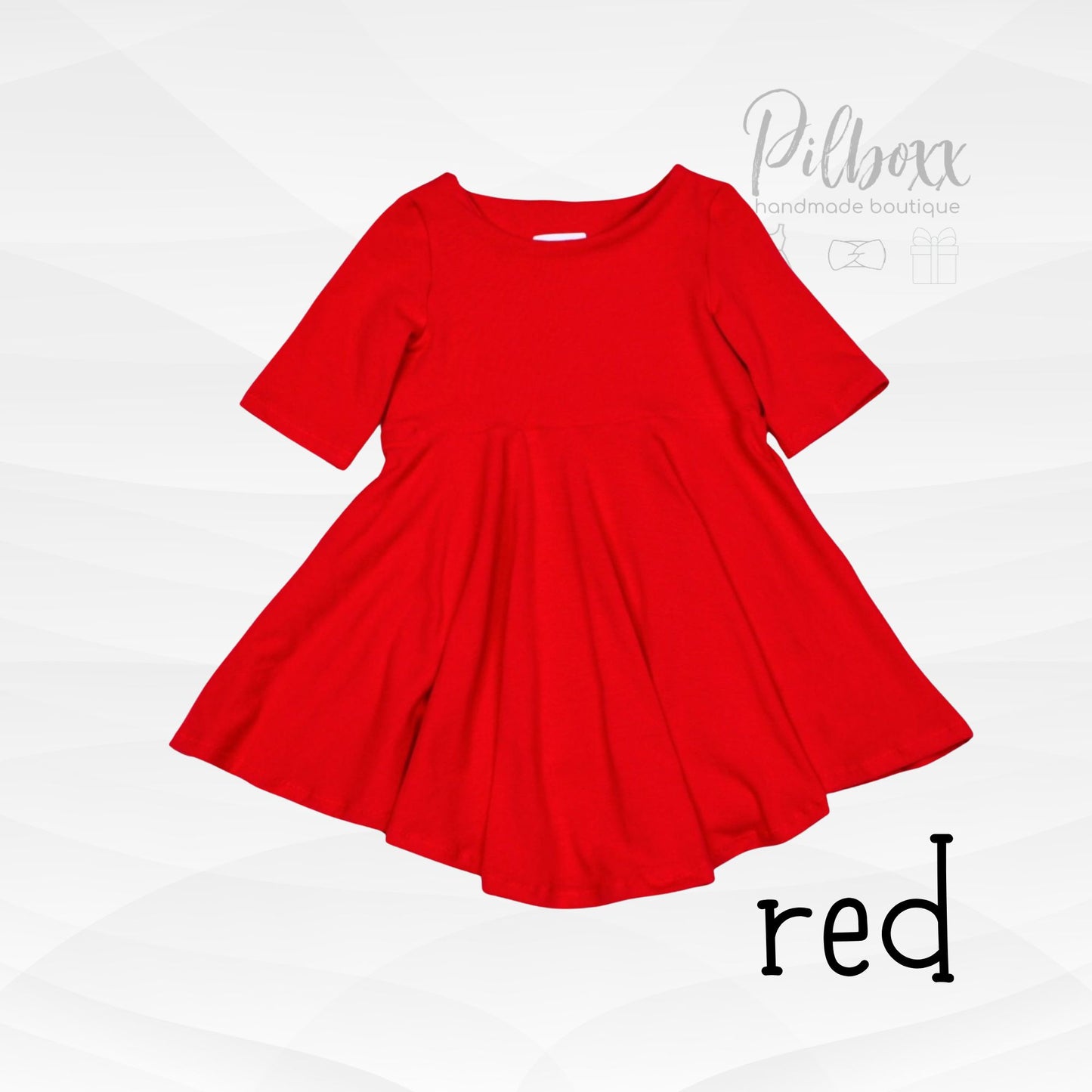 Solid Color Cotton Dress for Girls, Handmade to order, TAT 1-2 weeks