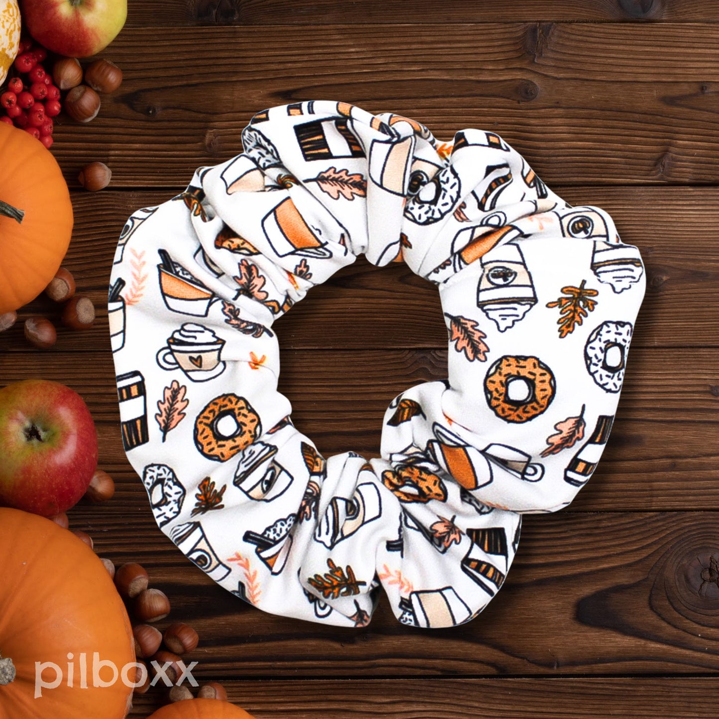 Pumpkin Spice Latte Coffee Hair Ties