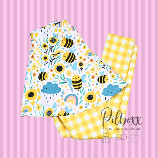 Bee Skirted Leggings, Size 6