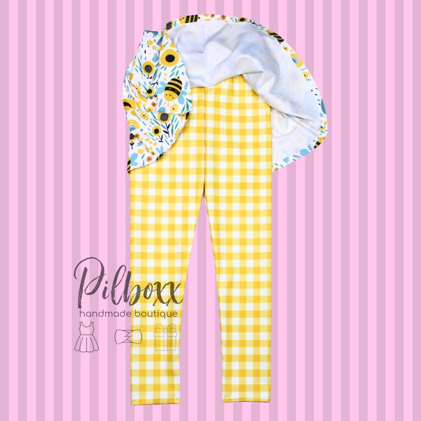 Bee Skirted Leggings, Size 6