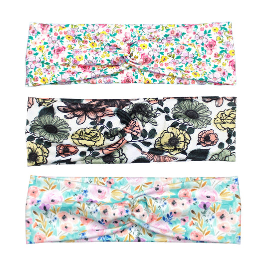Watercolor Floral Headbands
