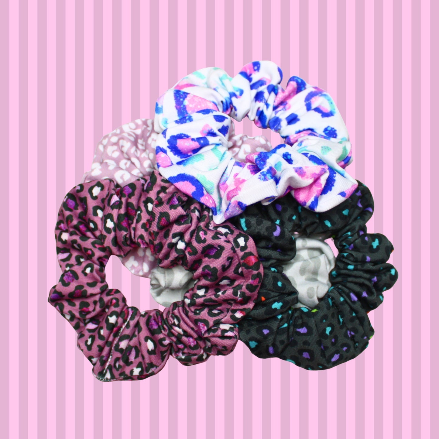 Animal Print Scrunchies