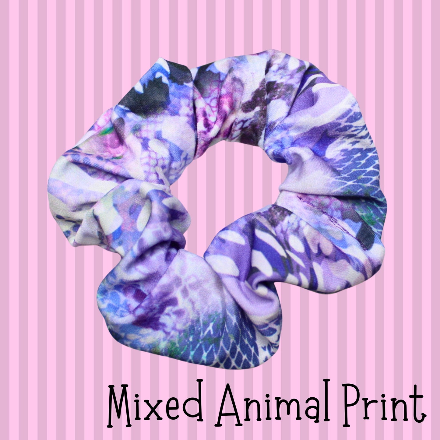 Animal Print Scrunchies