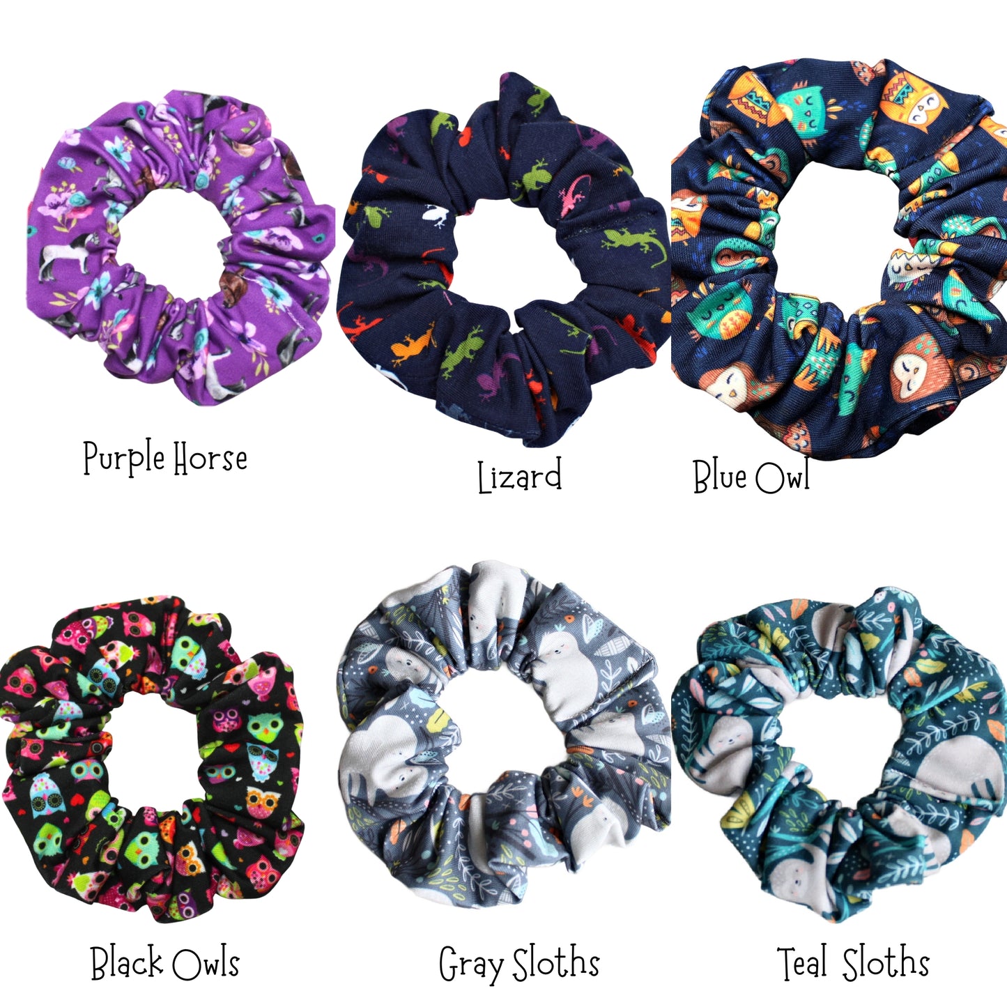 Animal Hair Scrunchies