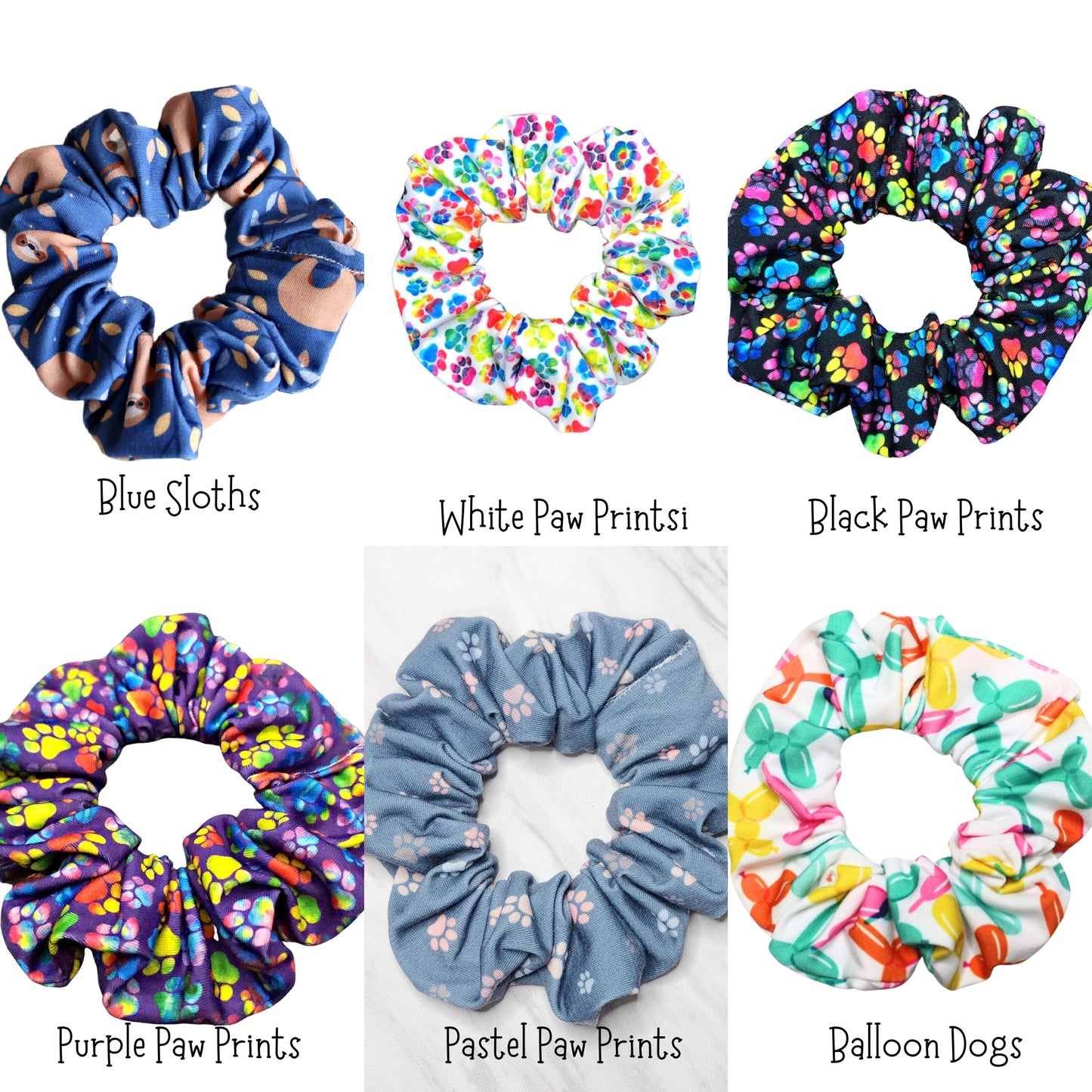 Animal Hair Scrunchies