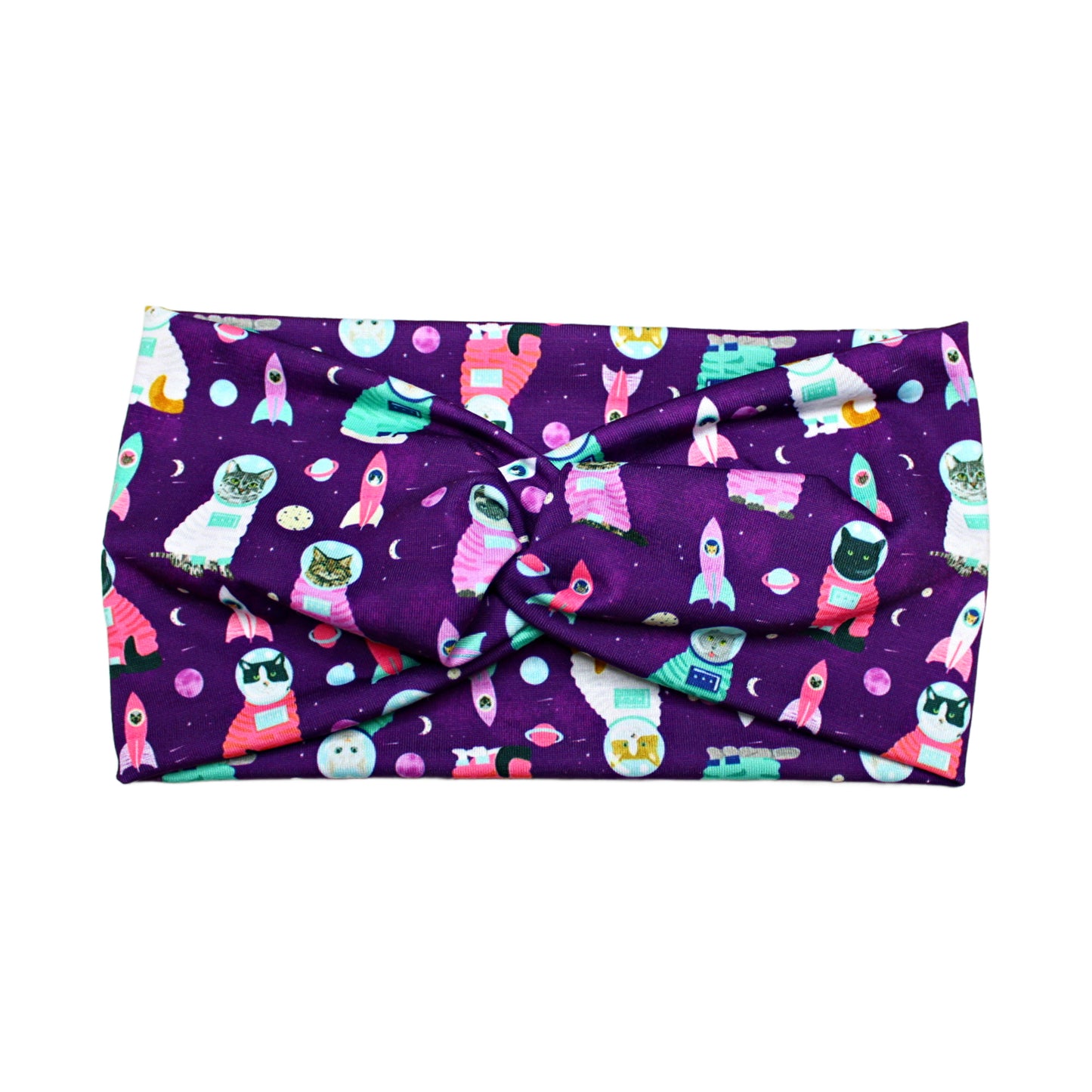 Purple Space Cat Headband