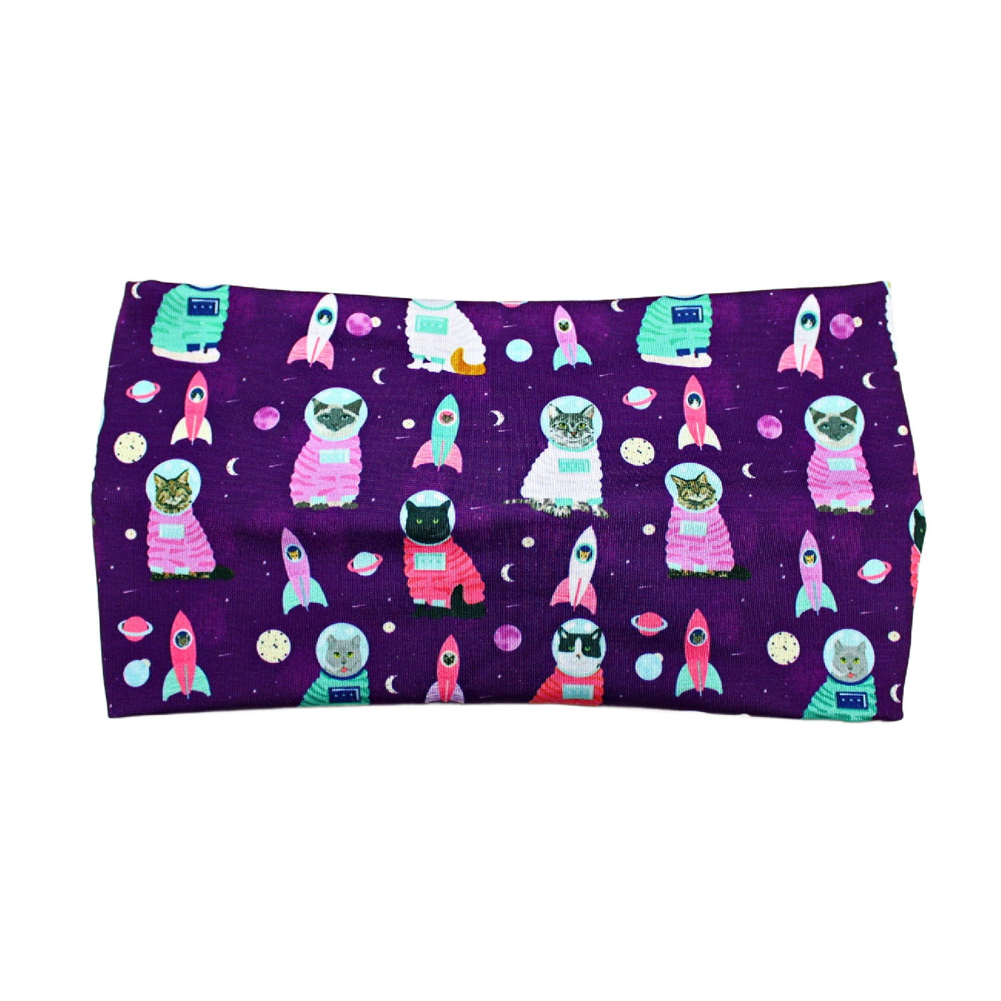 Purple Space Cat Headband
