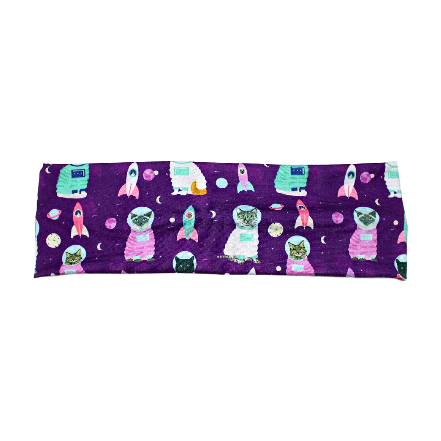 Purple Space Cat Headband