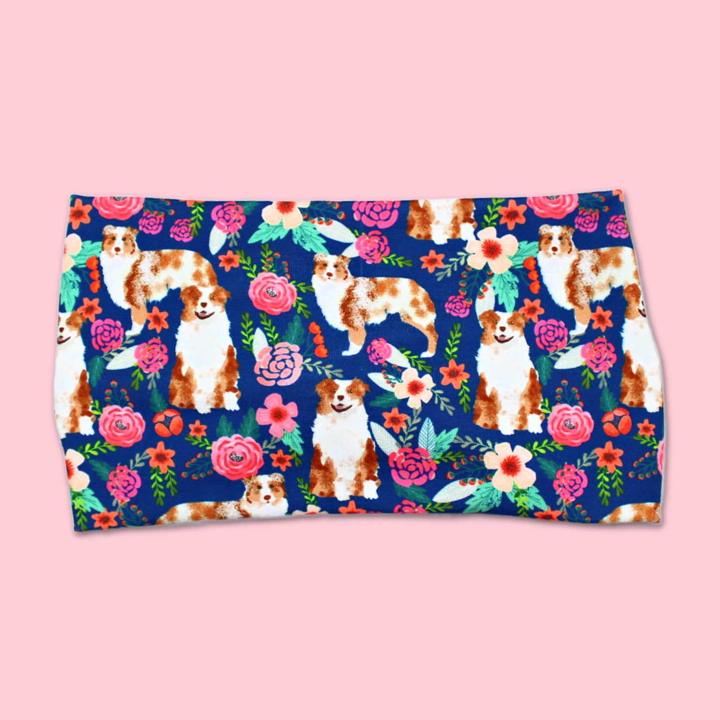 Red Merle Aussie Dog Print Headband