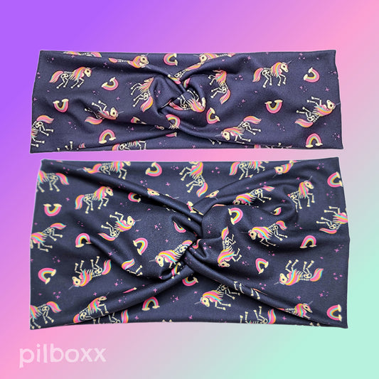 Rainbow Unicorn Skeleton Headband