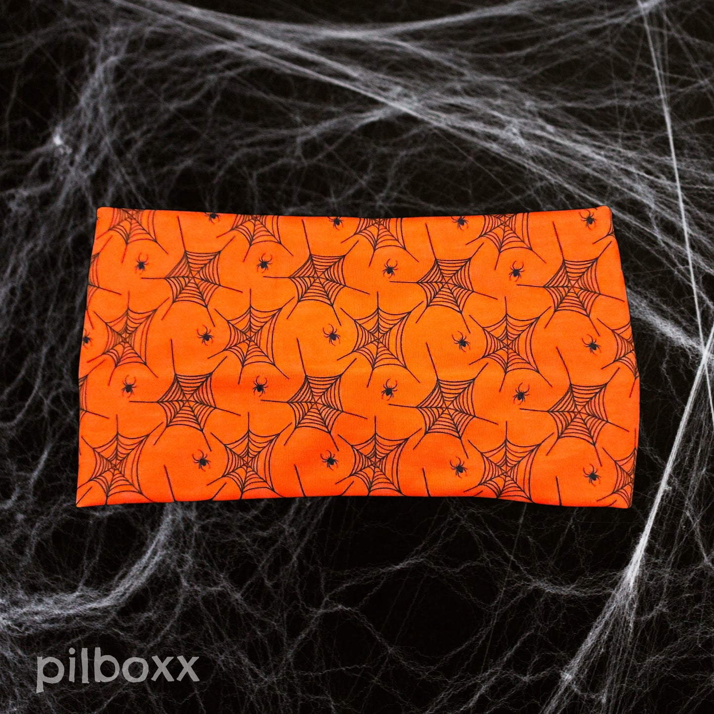 Orange Spiderweb Headband