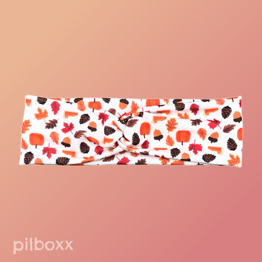 Fall Leaves and Pumpkin Pie Headband