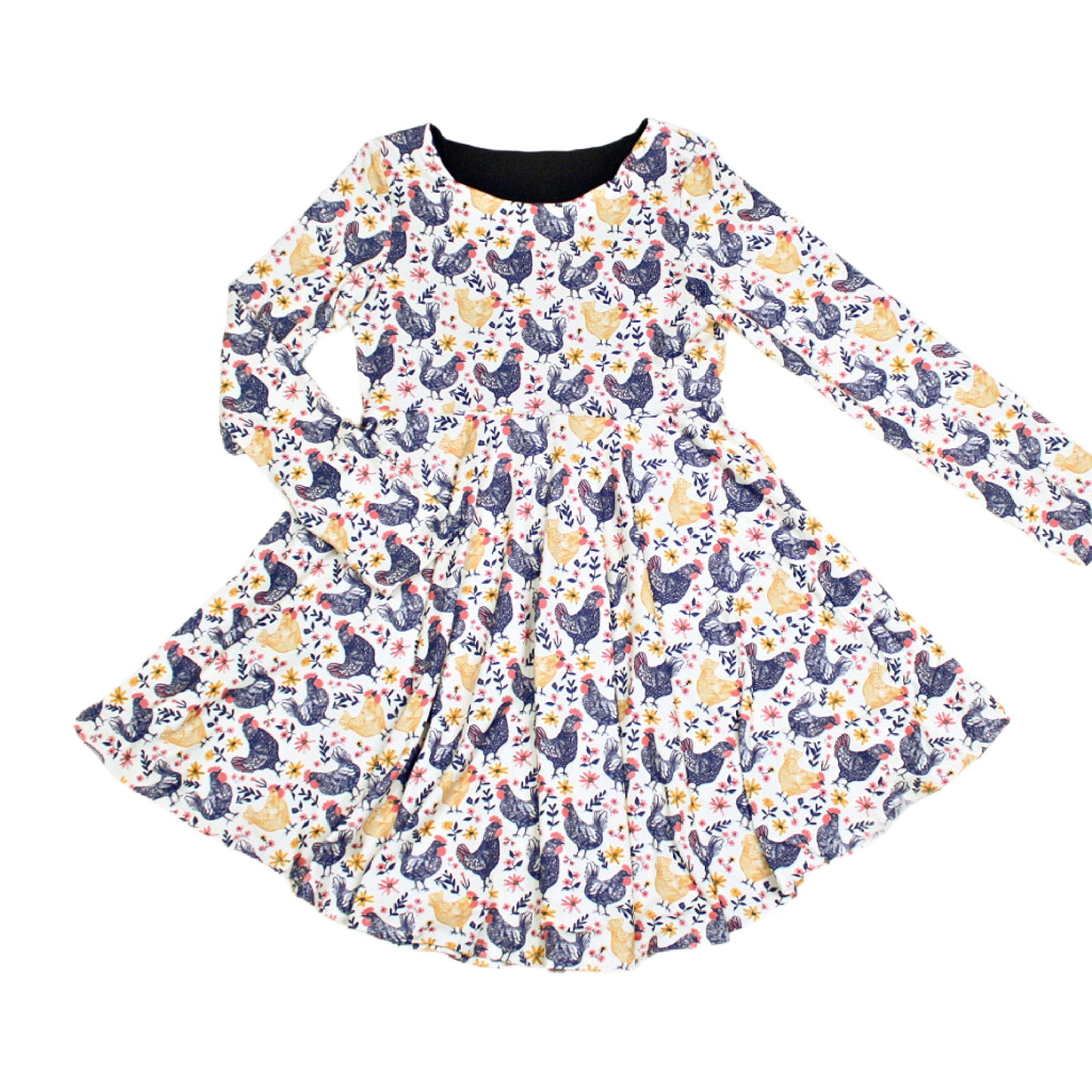 Beige Chicken Dress for Girls, TAT 2 weeks