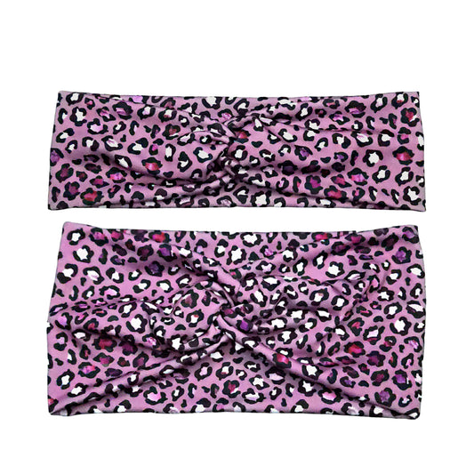 Berry Purple Cheetah Print Headband for Women