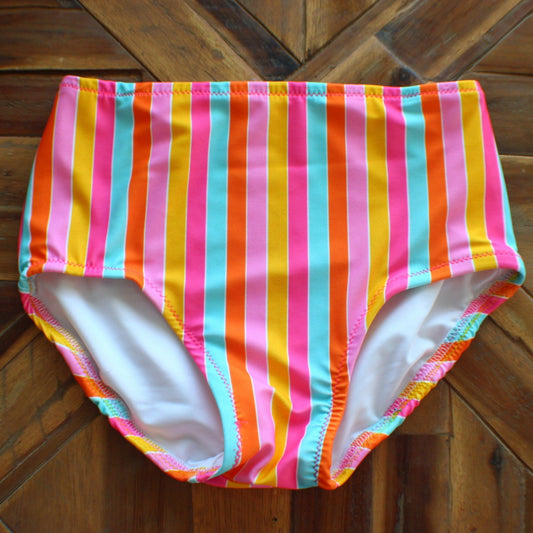 Hi Vis Stripe Bikini Bottoms