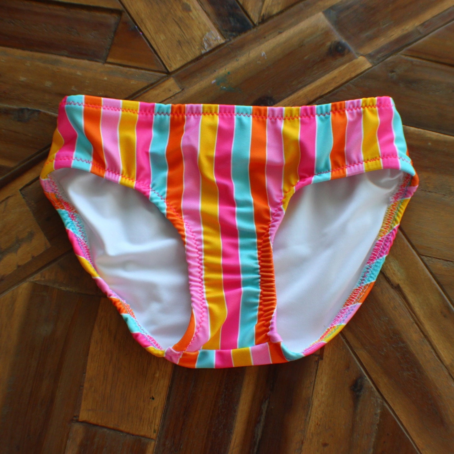 Hi Vis Stripe Bikini Bottoms