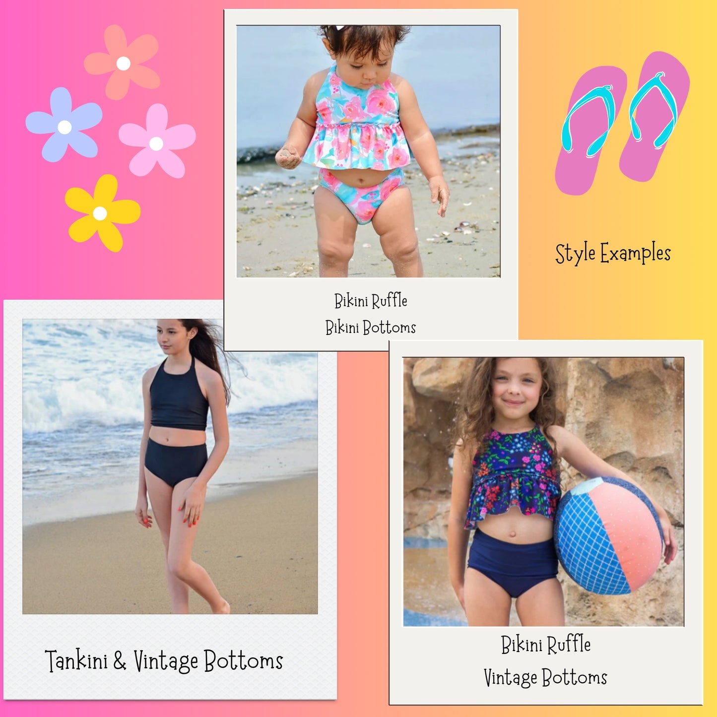 Bold Floral Bikini Bottoms
